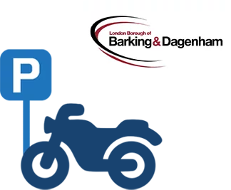 Barking and Dagenham motorcycle bays