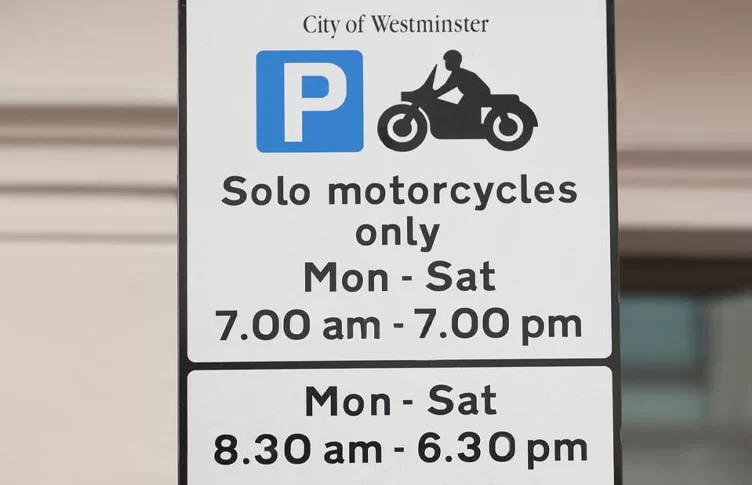 London motorcycle cost of parking