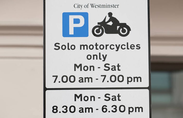 London motorcycle cost of parking